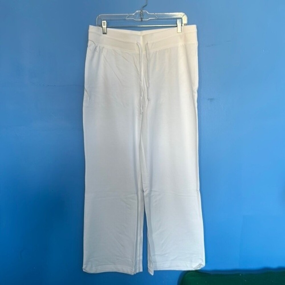Chadwick's Real Comfort White Drawstring Pants Size PL